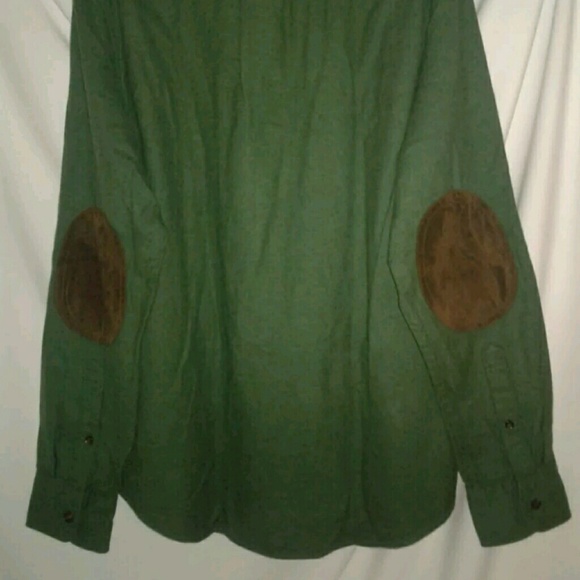 J CREW Green Long Sleeve Slim Fit Shirt Size M - Picture 3 of 7